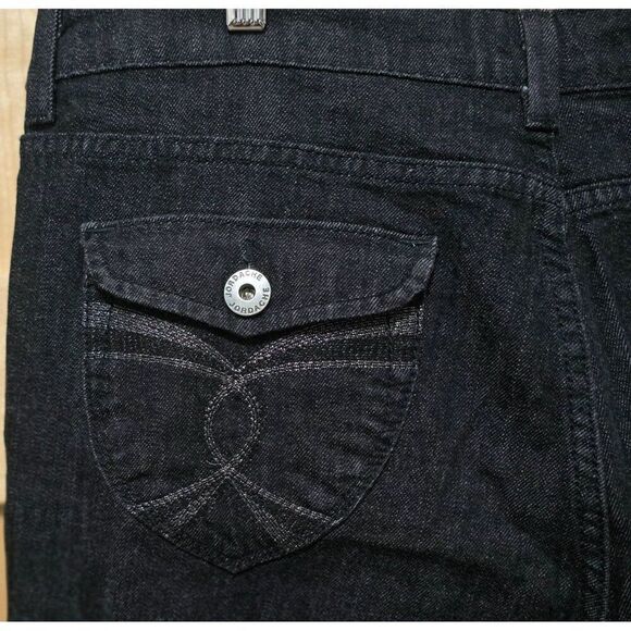 Jordache Premium Bootcut Jeans Size 16 Black Denim wardrobe staple classic goth - Picture 9 of 13